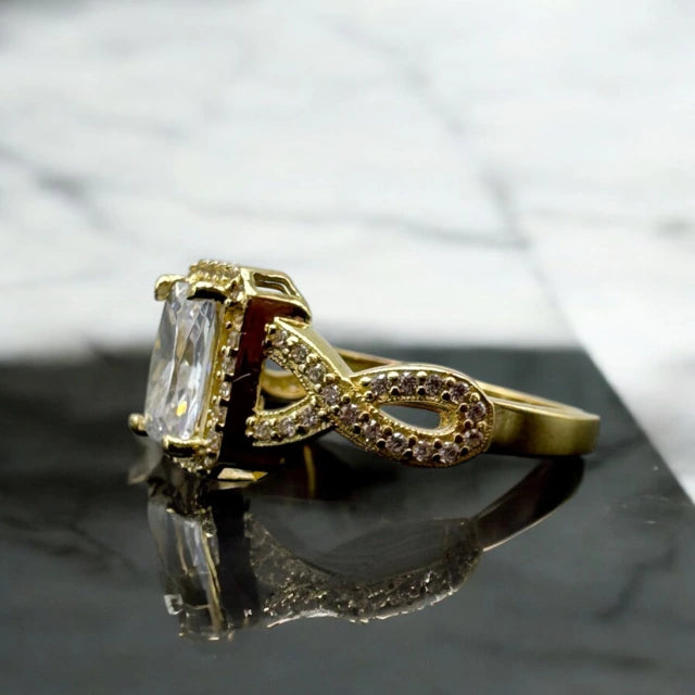 ANILLO DE COMPROMISO EN ORO MEXICANO 10 K