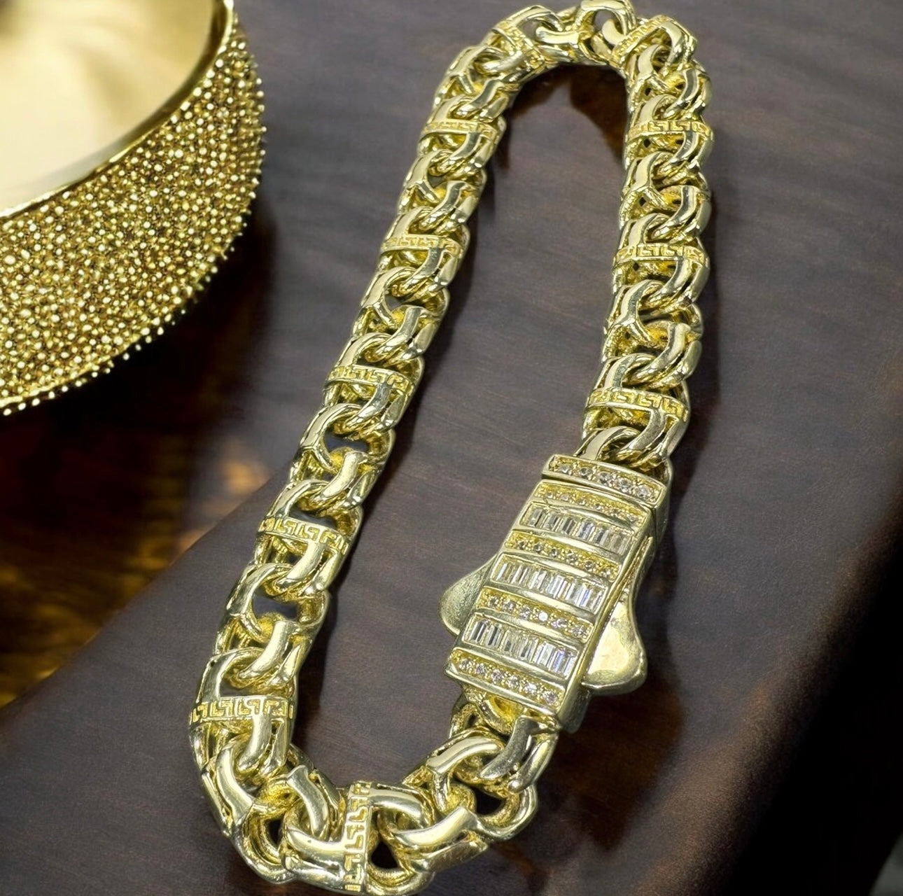 PULSO ESLABÓN CHINO EN ORO MEXICANO 10 K