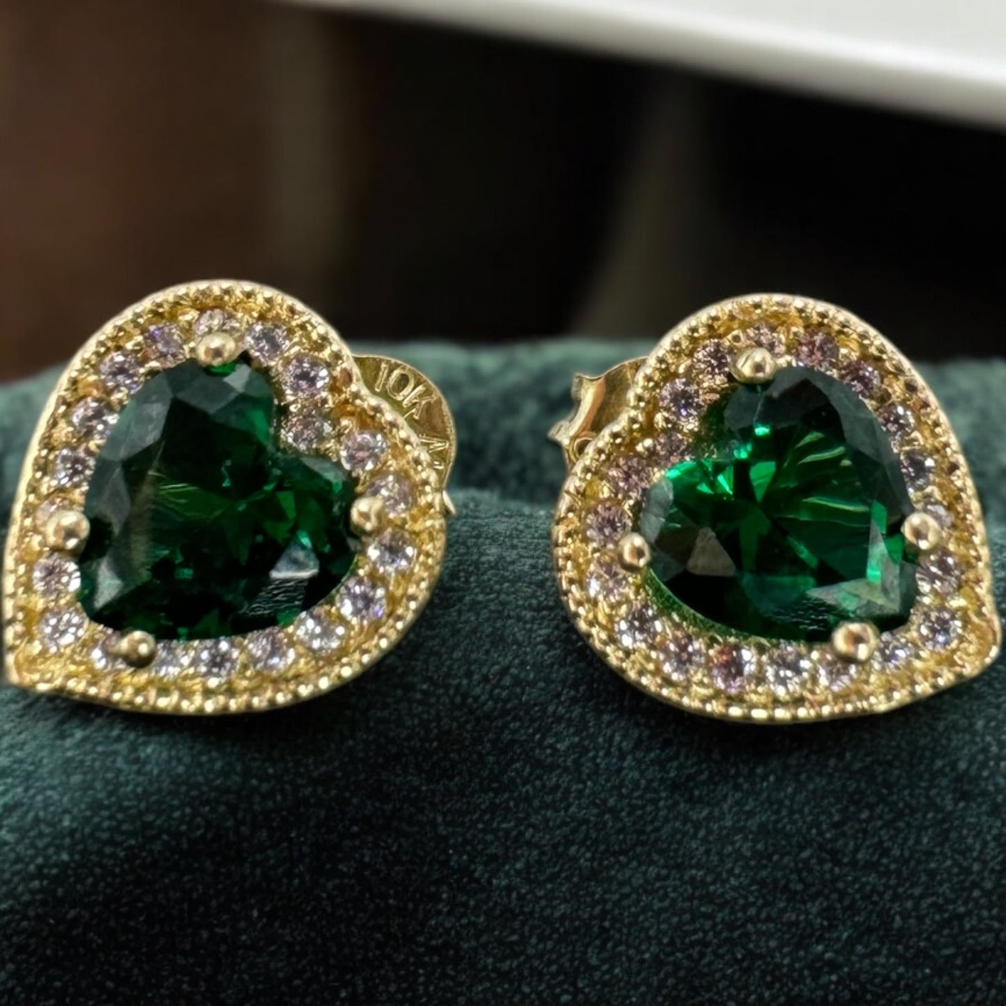 ARETE CORAZON EN ORO MEXICANO 10 K