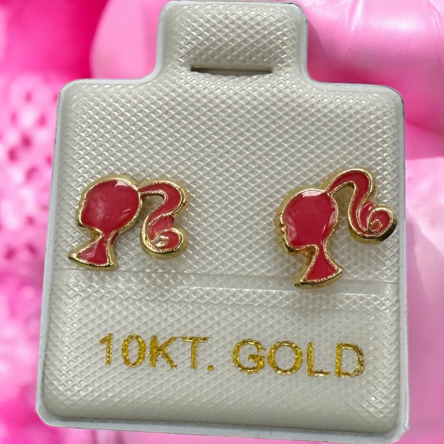BARBIE EARRING IN 10K MEXICAN GOLD