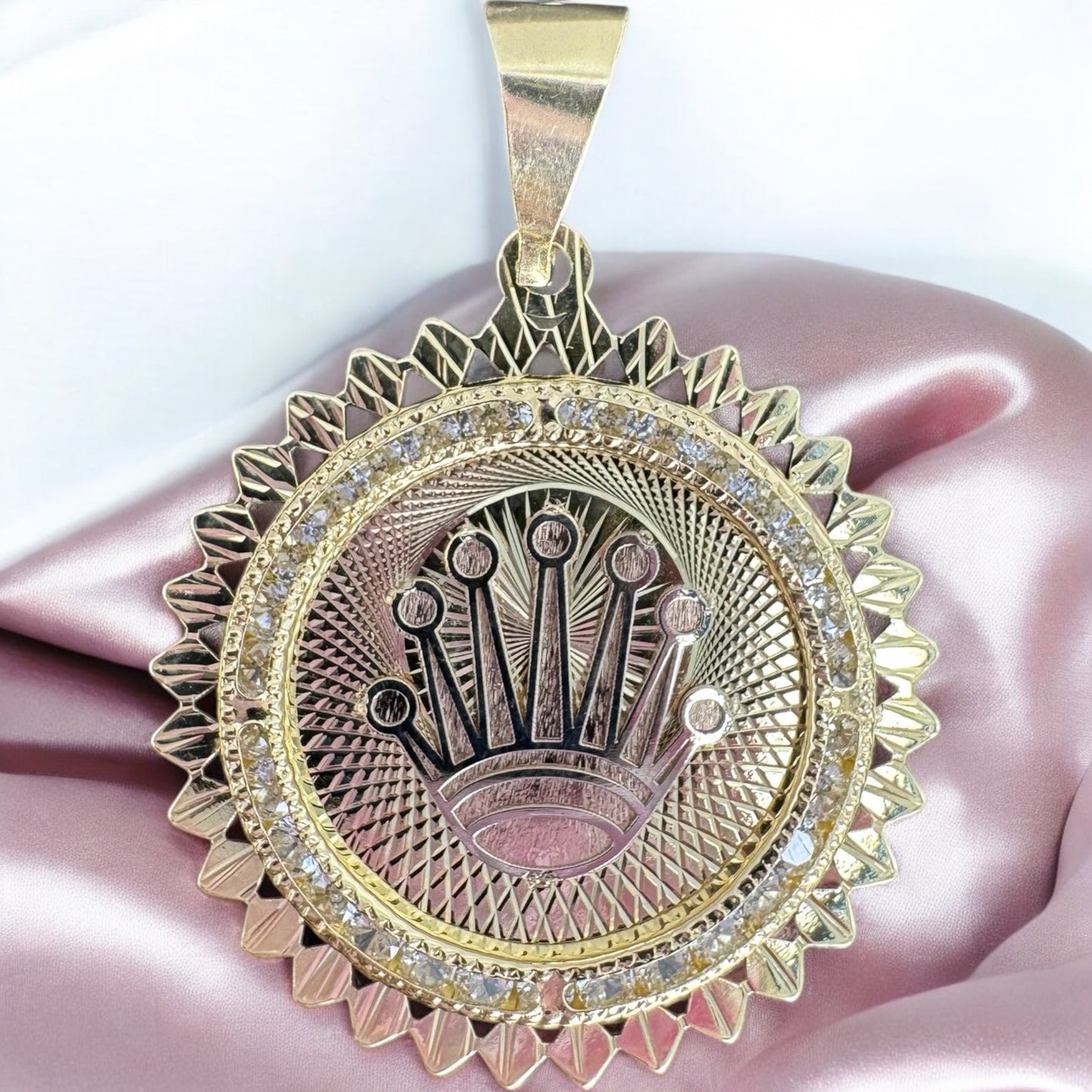 DIJE CORONA EN ORO MEXICANO 10 K