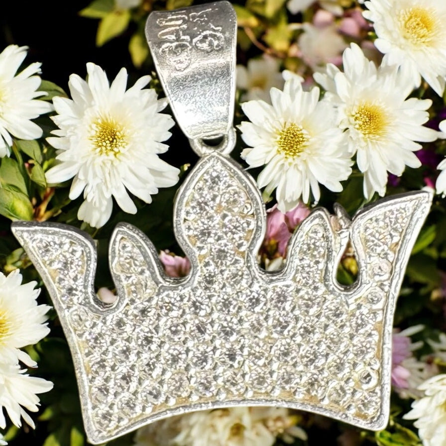 DIJE CORONA EN PLATA MEXICANA .925