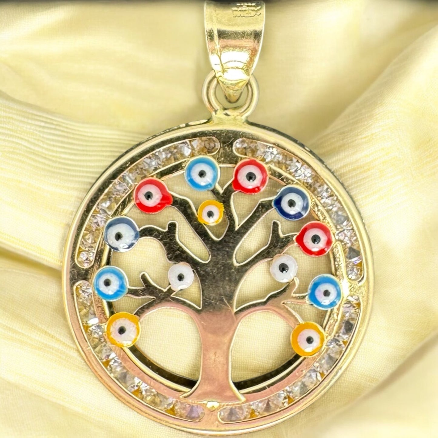 DIJE ARBOL DE LA VIDA EN ORO MEXICANO 10 K