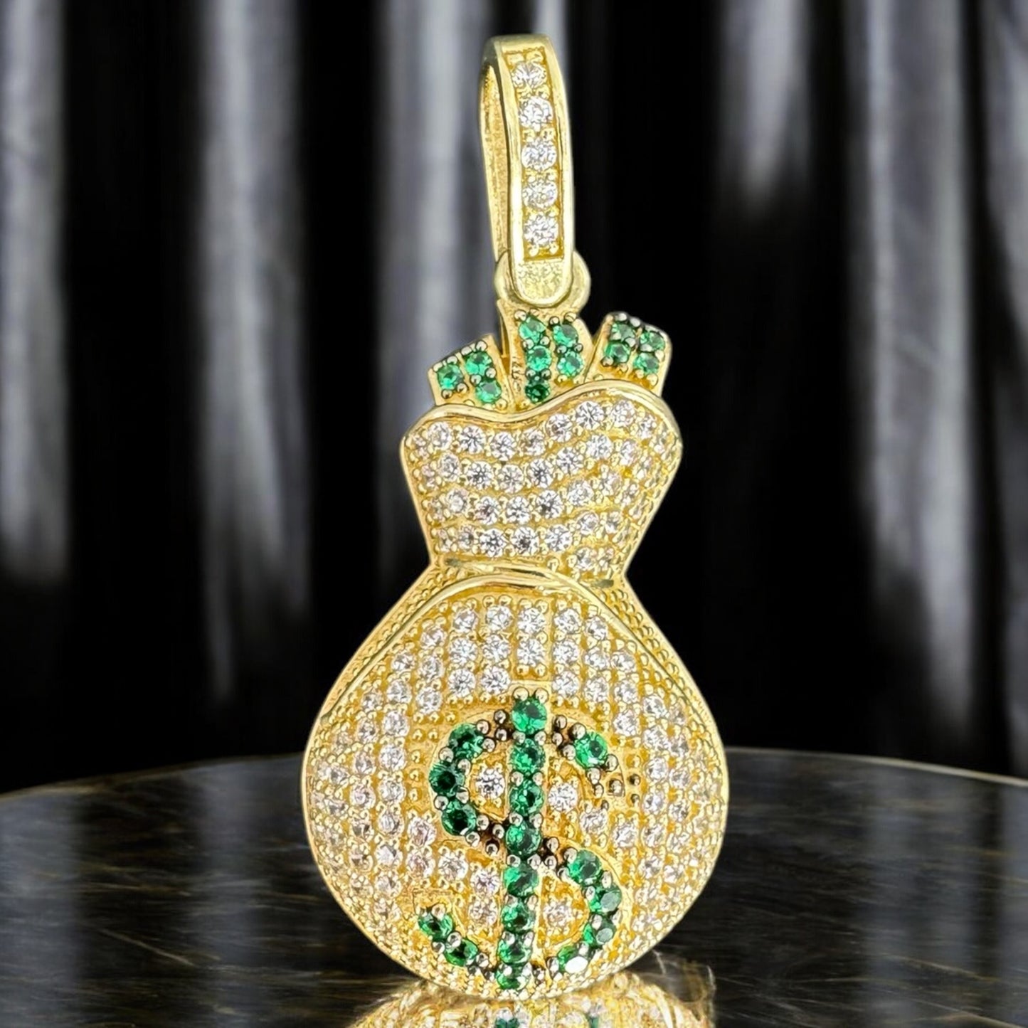 DIJE COSTAL DE DINERO EN ORO MEXICANO 10 K
