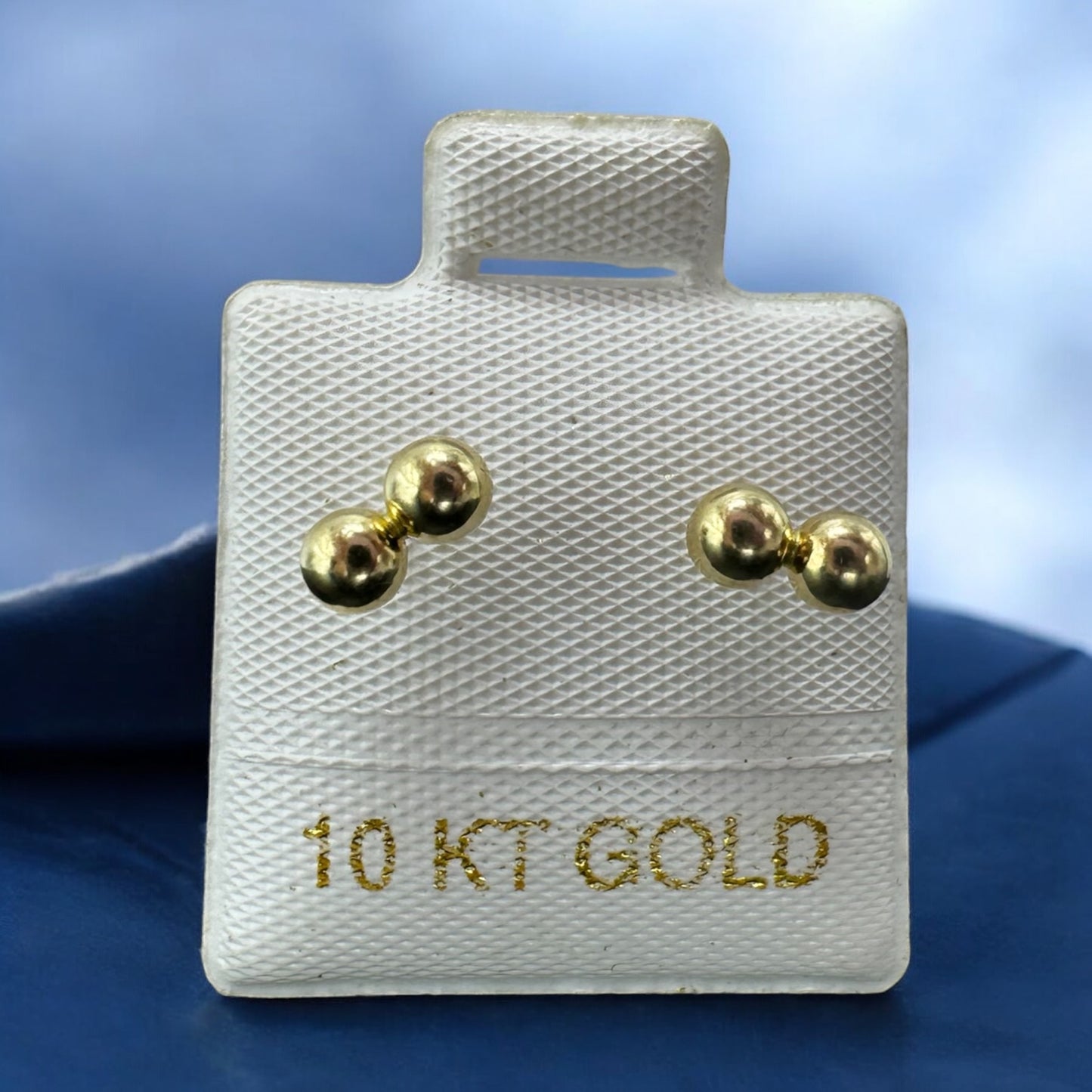 BROQUEL BOLITAS EN ORO MEX. 10 K