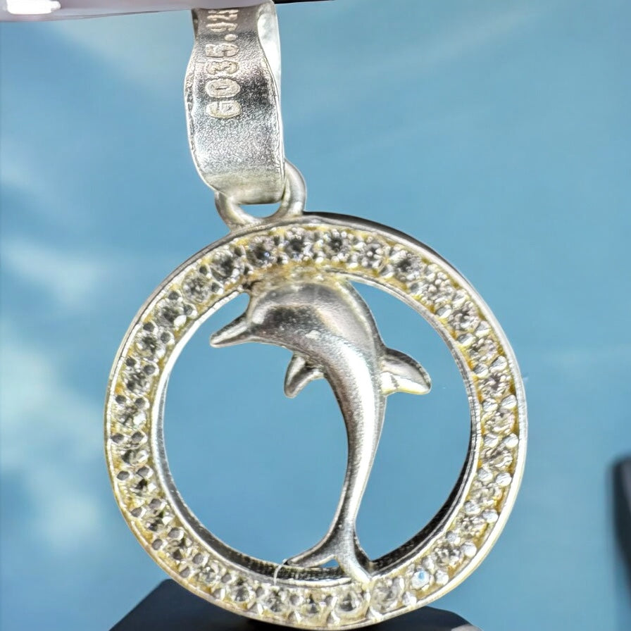 DIJE DELFIN EN PLATA MEXICANA .925
