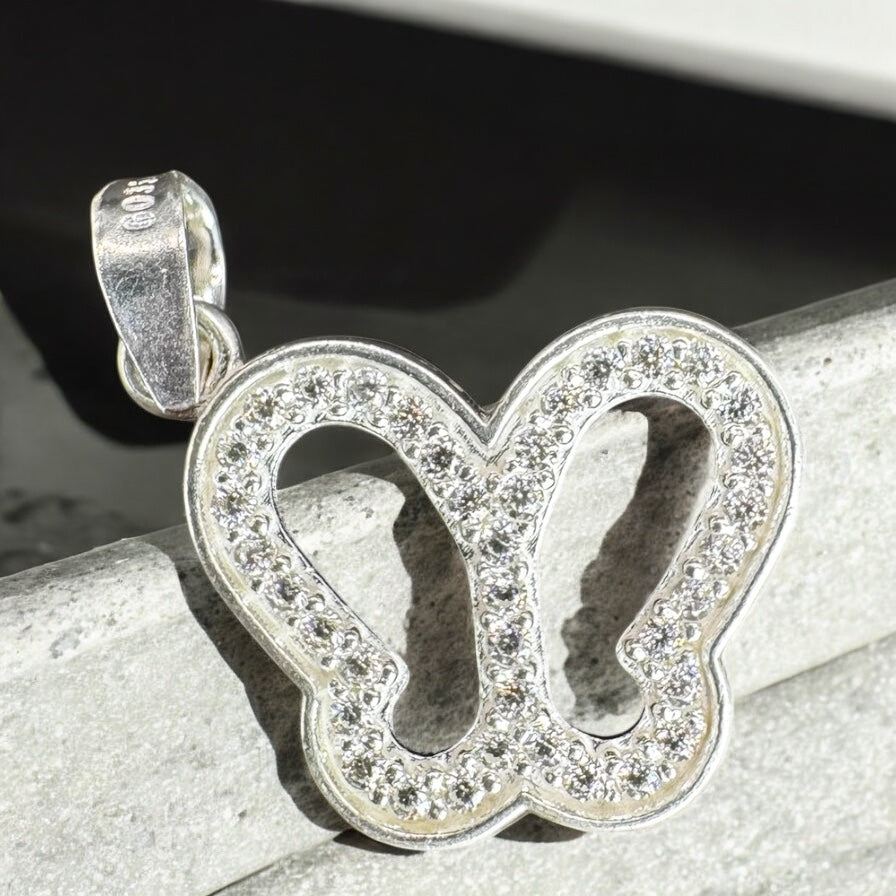 DIJE MARIPOSA EN PLATA MEXICANA .925