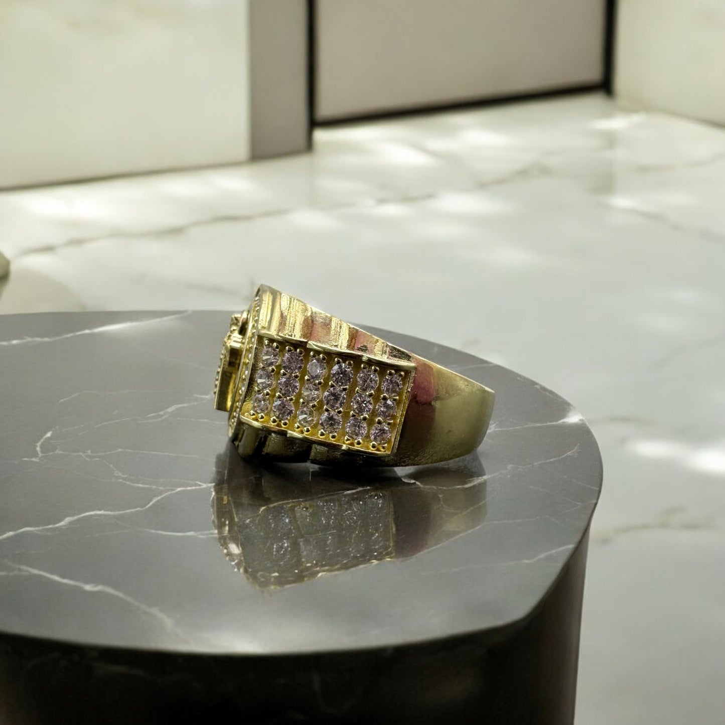 ANILLO PARA CABALLERO DE SAN JUDAS EN ORO MEXICANO 10 K