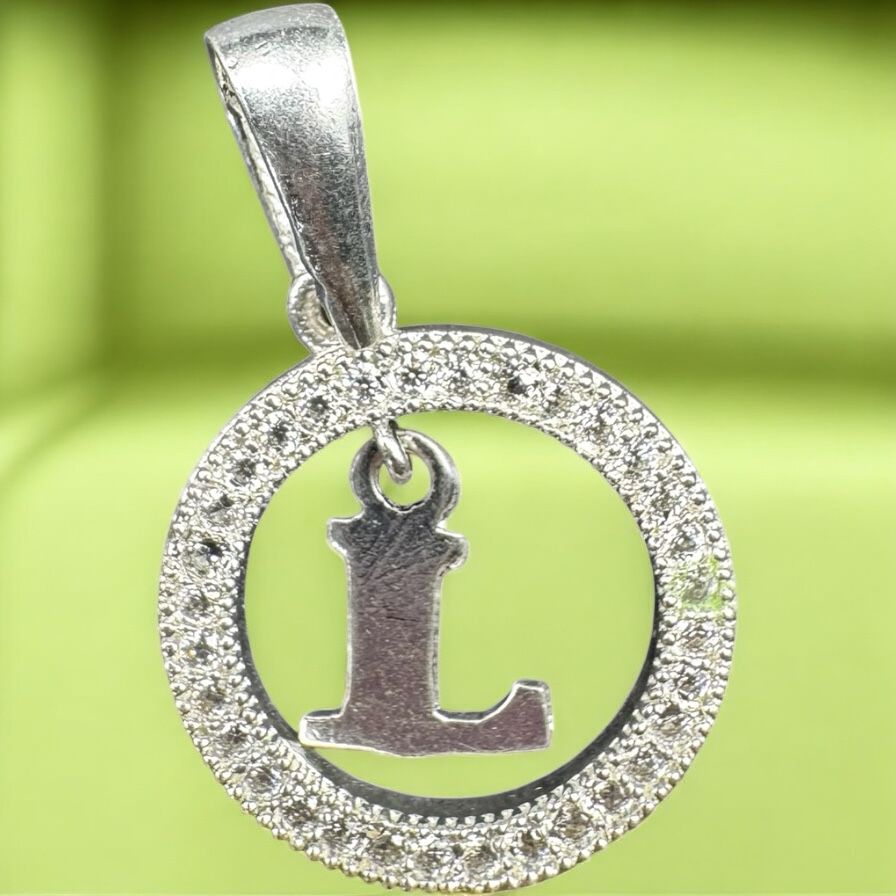 DIJES DE INICIALES EN PLATA MEXICANA .925