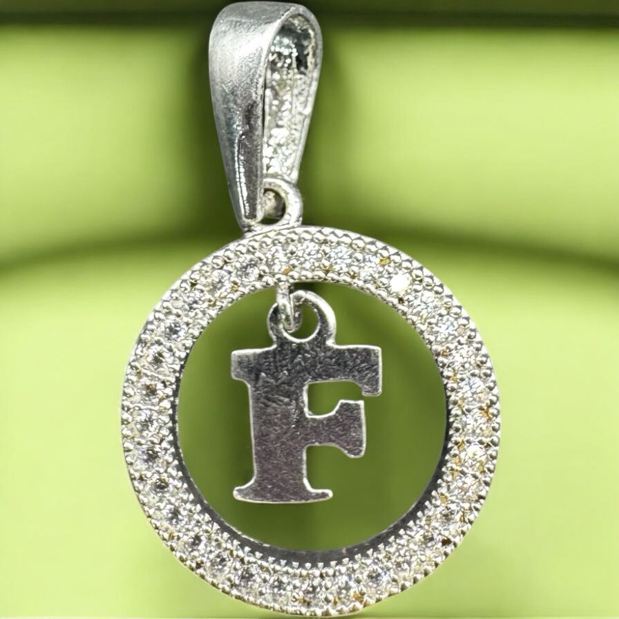 DIJES DE INICIALES EN PLATA MEXICANA .925
