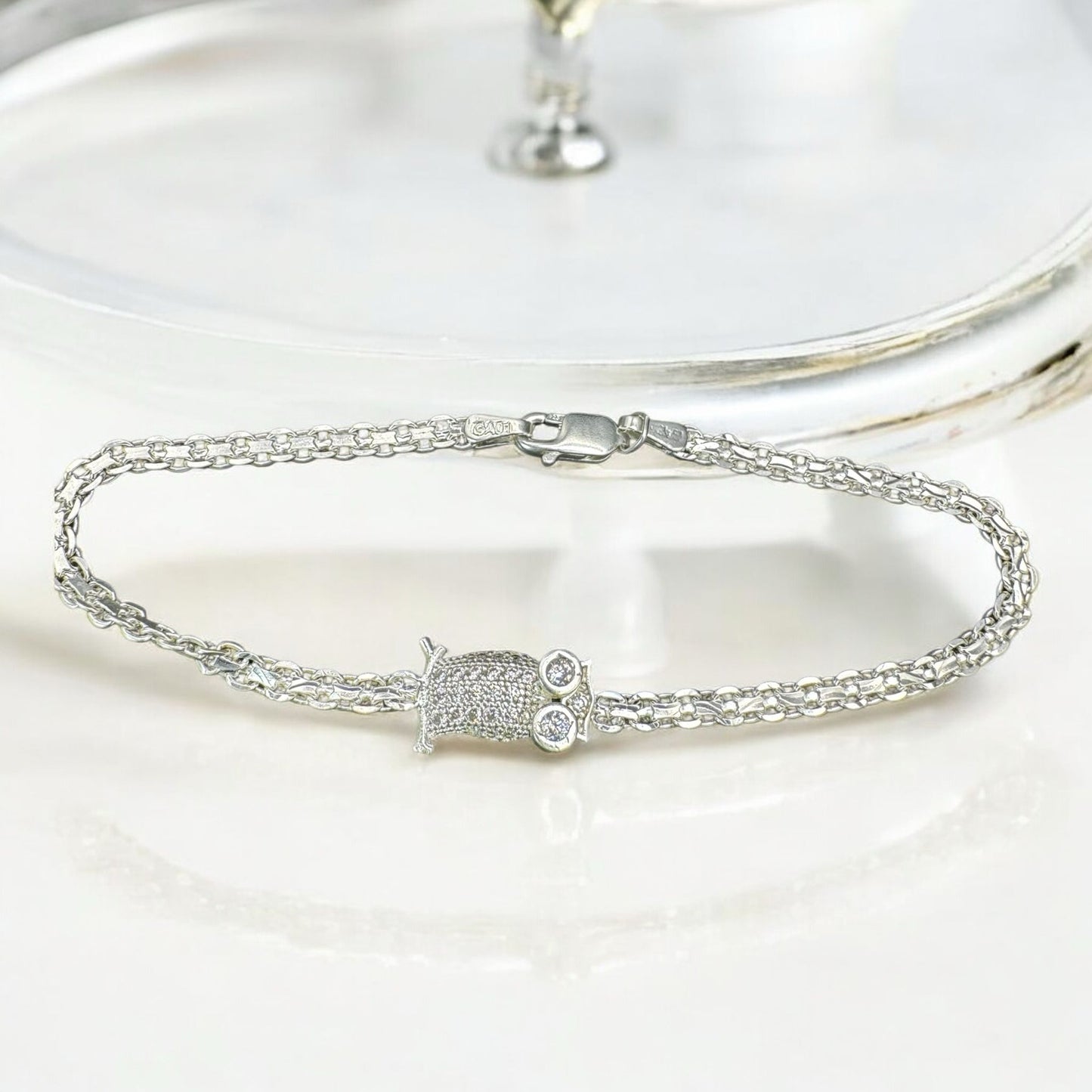 PULSO BUHO EN PLATA MEXICANA .925