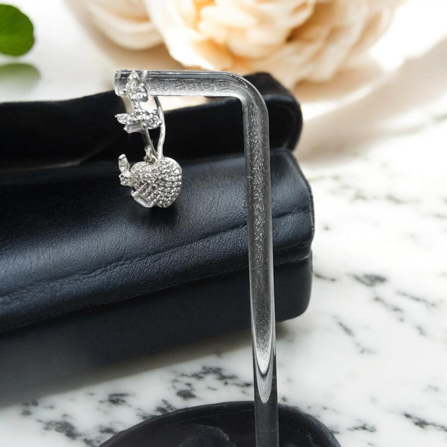 ARETE DE CORAZON EN PLATA MEXICANA .925