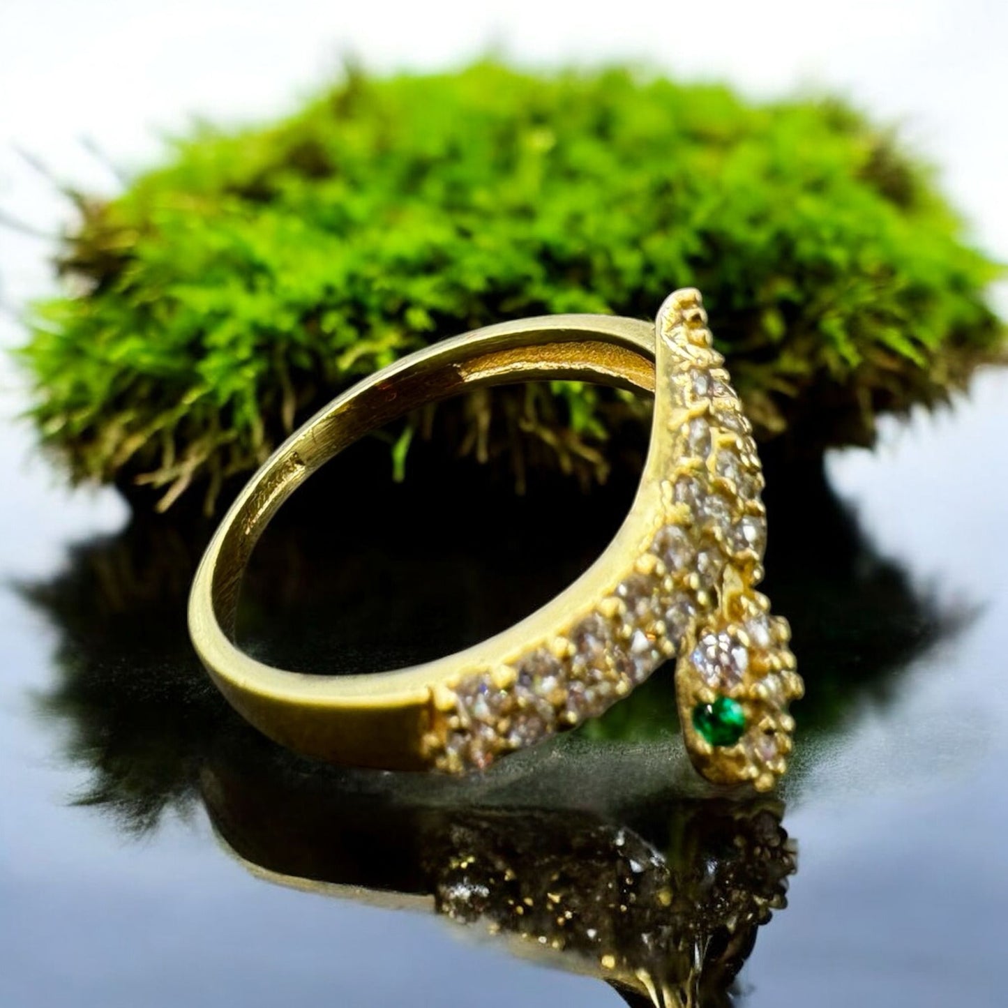 ANILLO DE SERPIENTE EN ORO MEXICANO 10 K