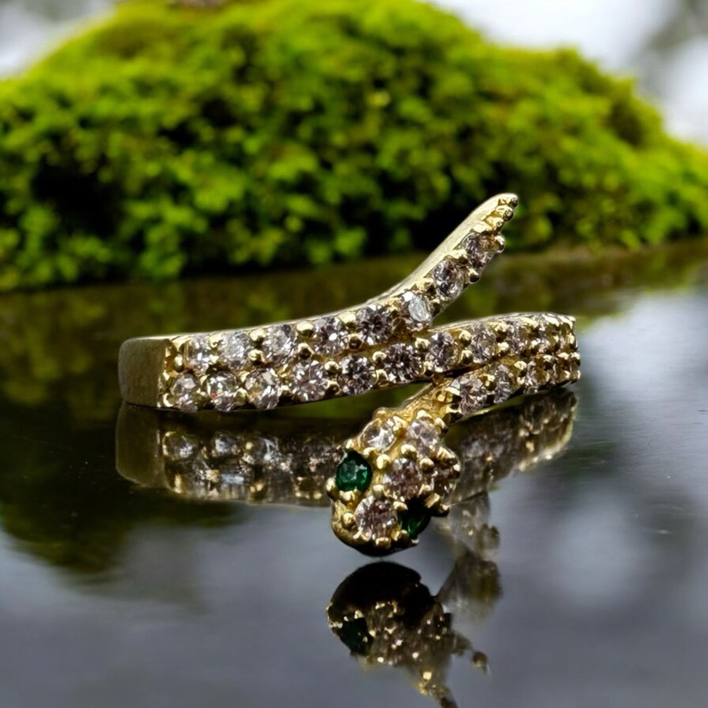 ANILLO DE SERPIENTE EN ORO MEXICANO 10 K
