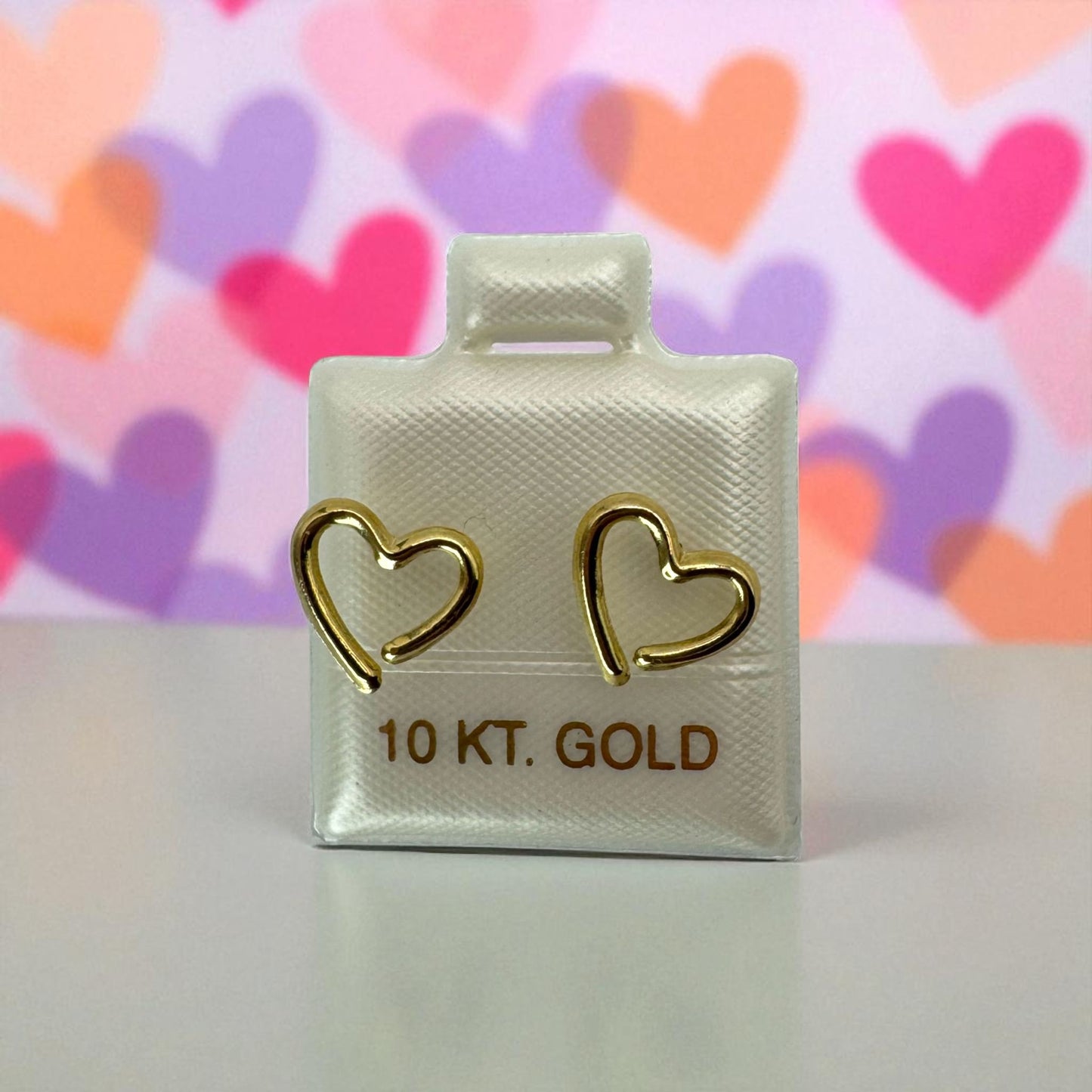 BROQUEL DE CORAZON EN ORO MEXICANO 10 K