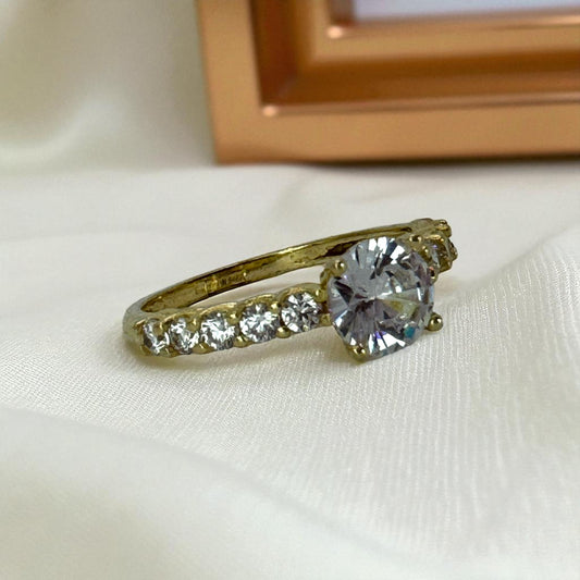 ANILLO DE COMPROMISO EN ORO MEXICANO 10 K