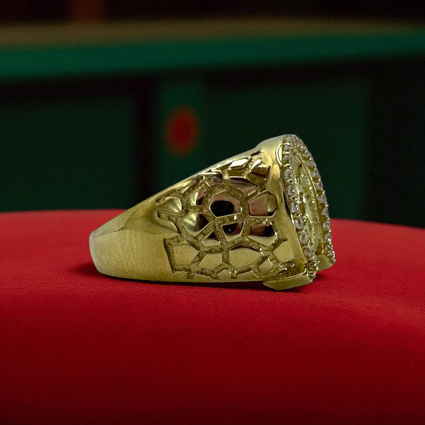 ANILLO PARA CABALLERO ESTILO CENTENARIO EN ORO MEXICANO 10 K