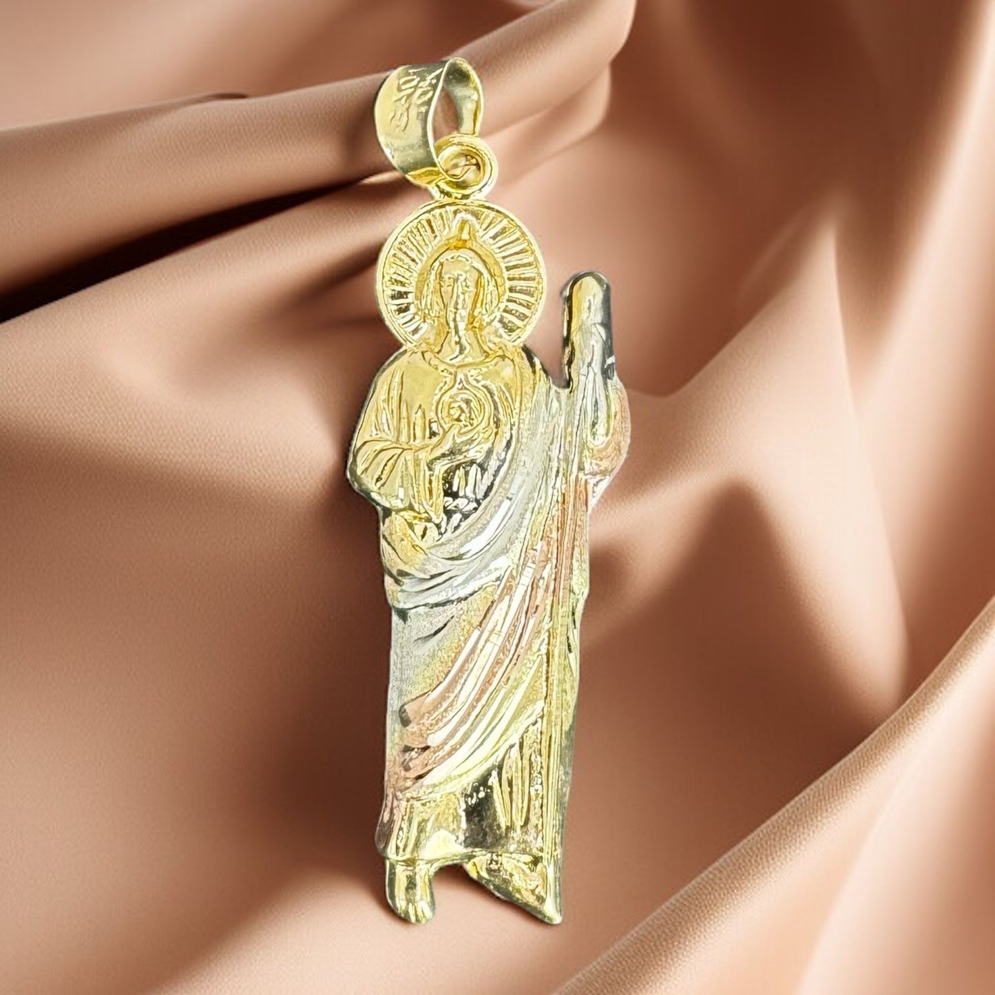 DIJE SAN JUDAS TADEOEN 3 OROS, ORO MEXICANO 10 K