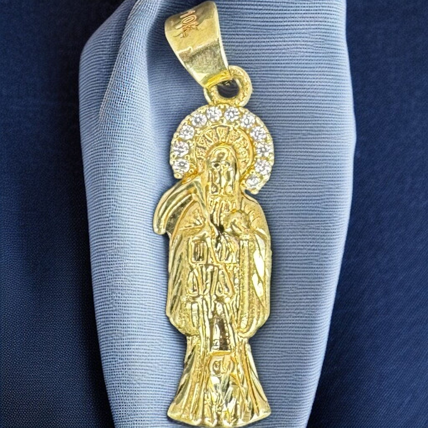 DIJE SANTA MUERTE EN ORO MEXICANO 10 K