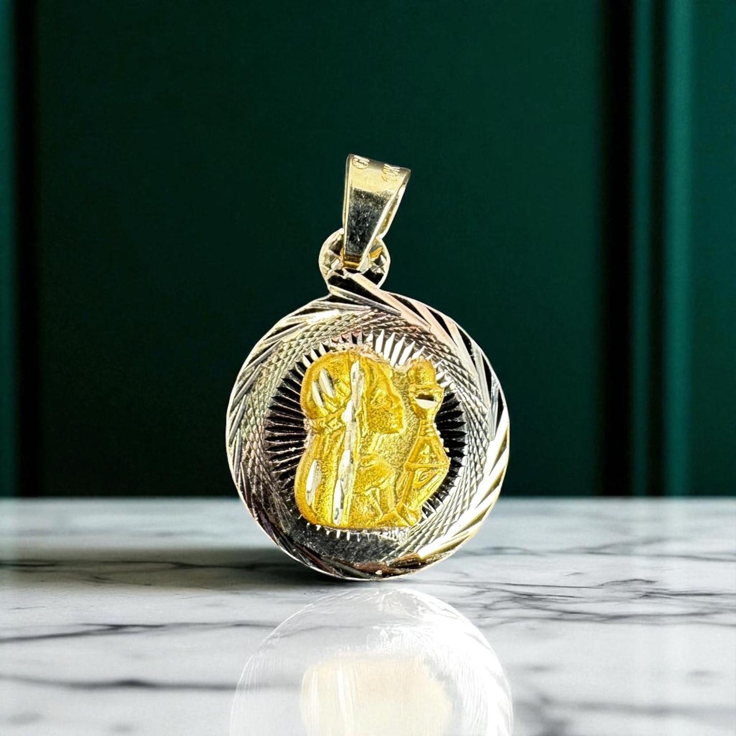 MEDALLA PARA NIÑA PRIMERA COMUNION EN ORO MEXICANO 10 K