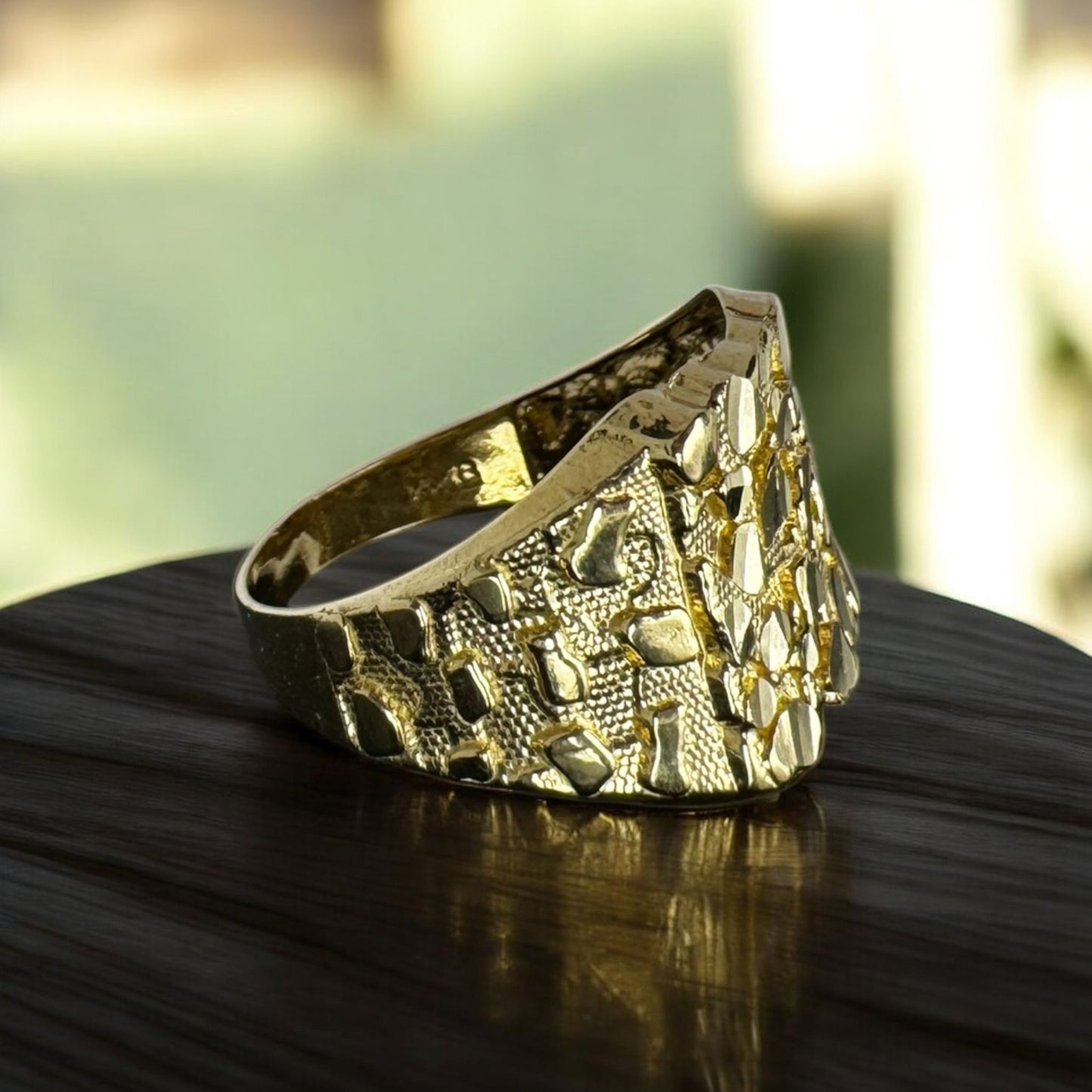 ANILLO NUGGET EN ORO 14 K