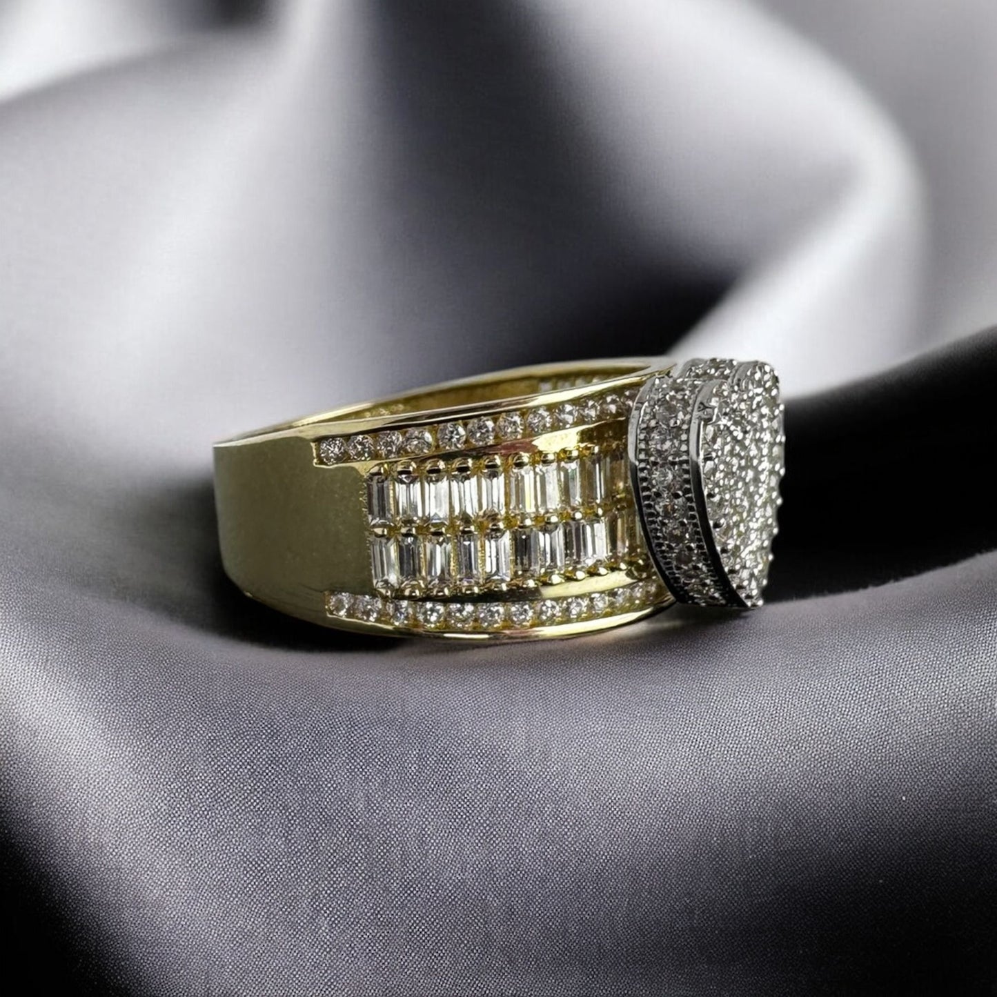 ANILLO DE CORAZON EN ORO 10 K