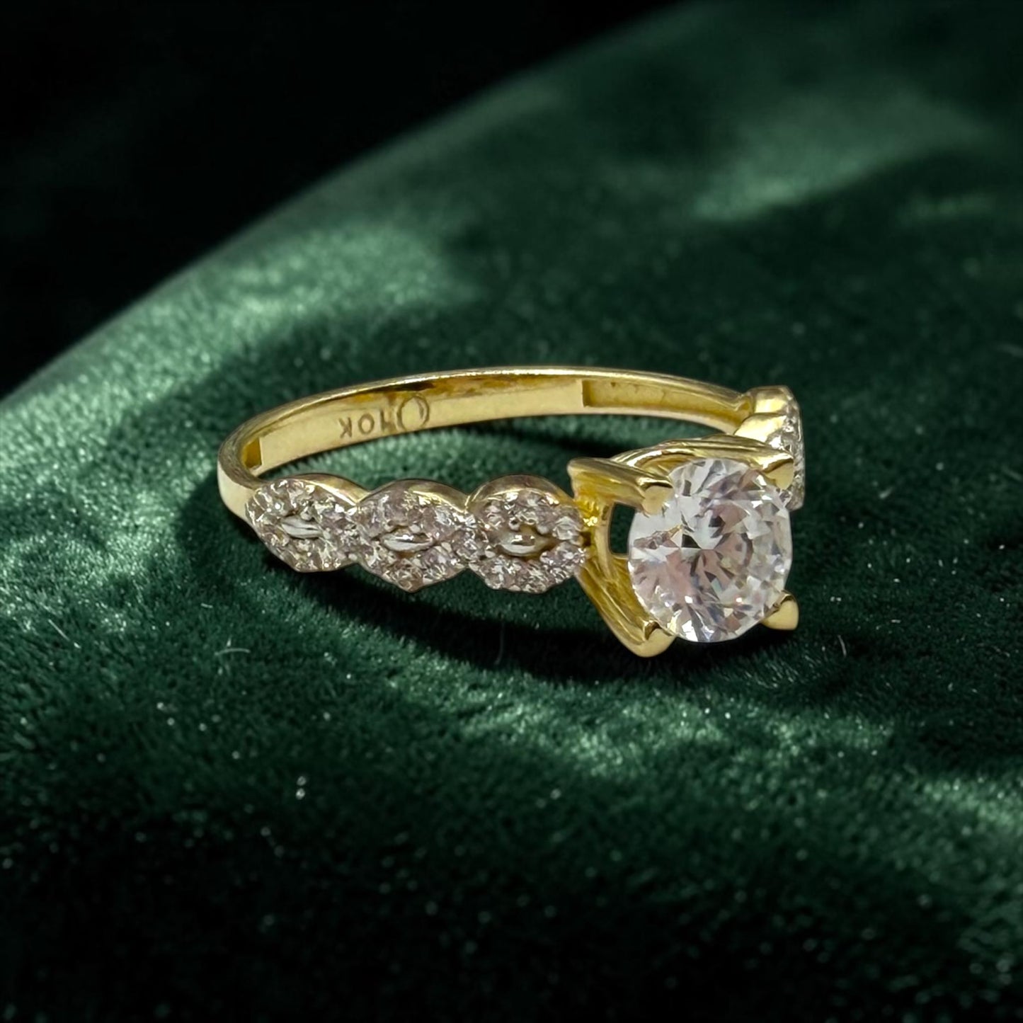 ANILLO DE COMPROMISO EN ORO 10 K