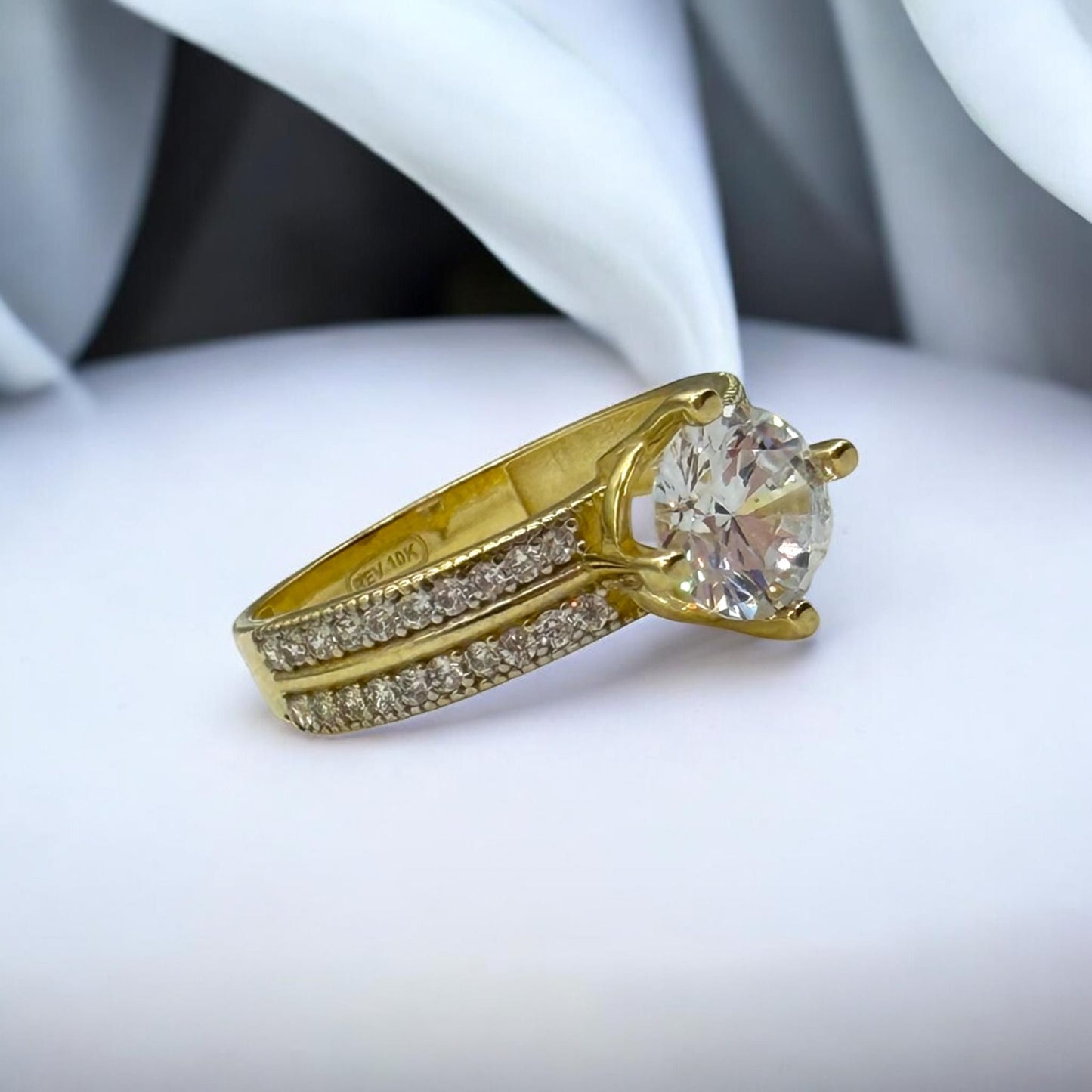 ANILLO DE COMPROMISO EN ORO MEXICANO 10 K