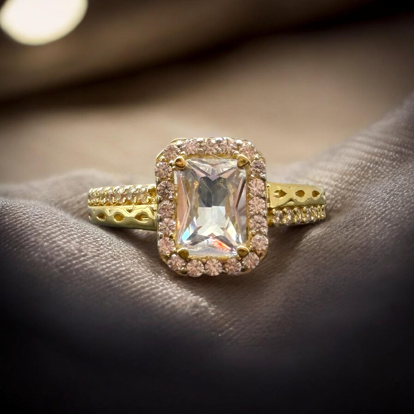 ANILLO DE COMPROMISO EN ORO MEXICANO 10 K