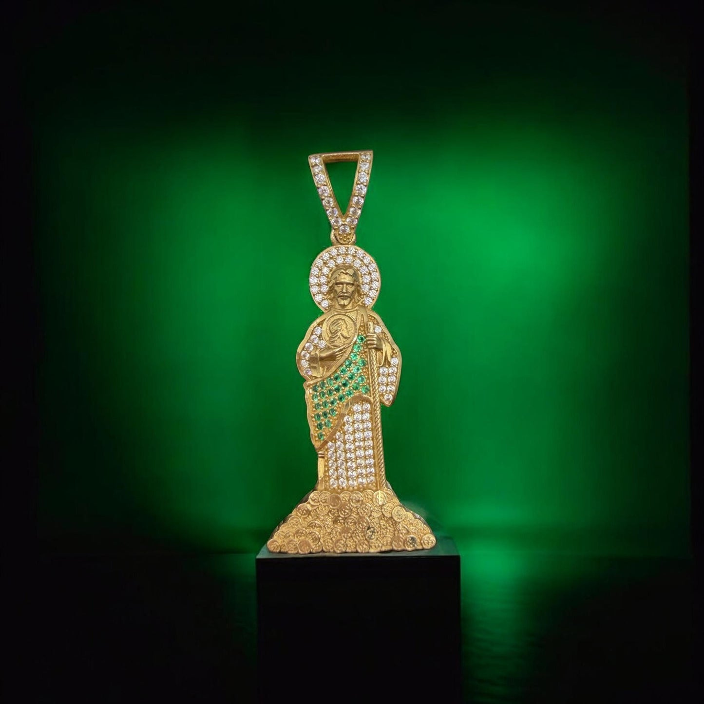 DIJE SAN JUDAS EN ORO MEXICANO 10 K