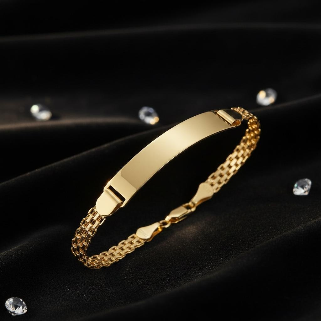 ESCLAVA BISMA EN ORO MEXICANO 14 K