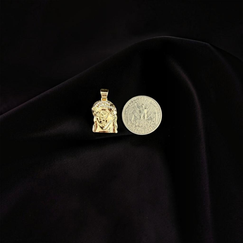 DIJE CRISTO EN ORO 14 K