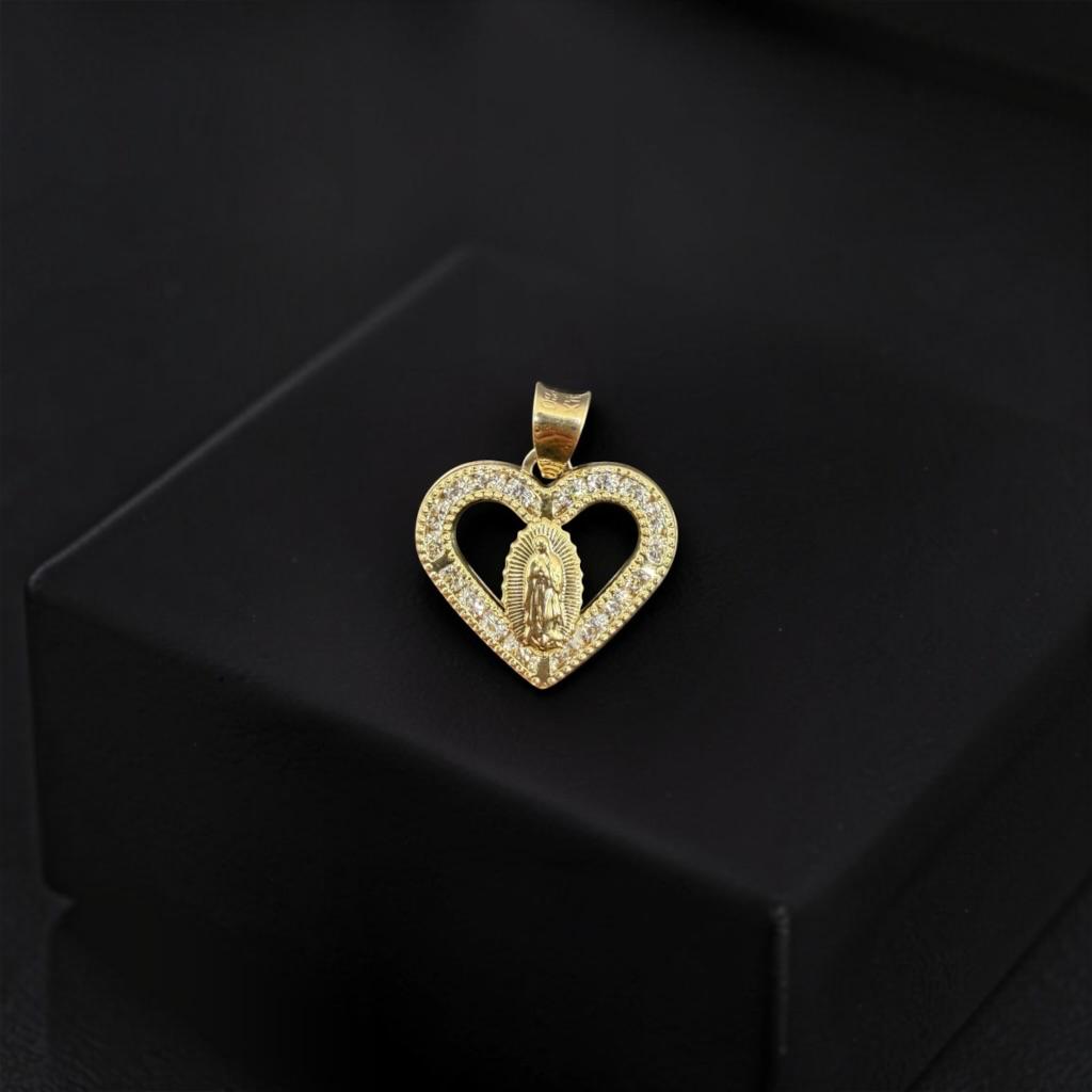 DIJE DE LA VIRGEN EN ORO 14 K