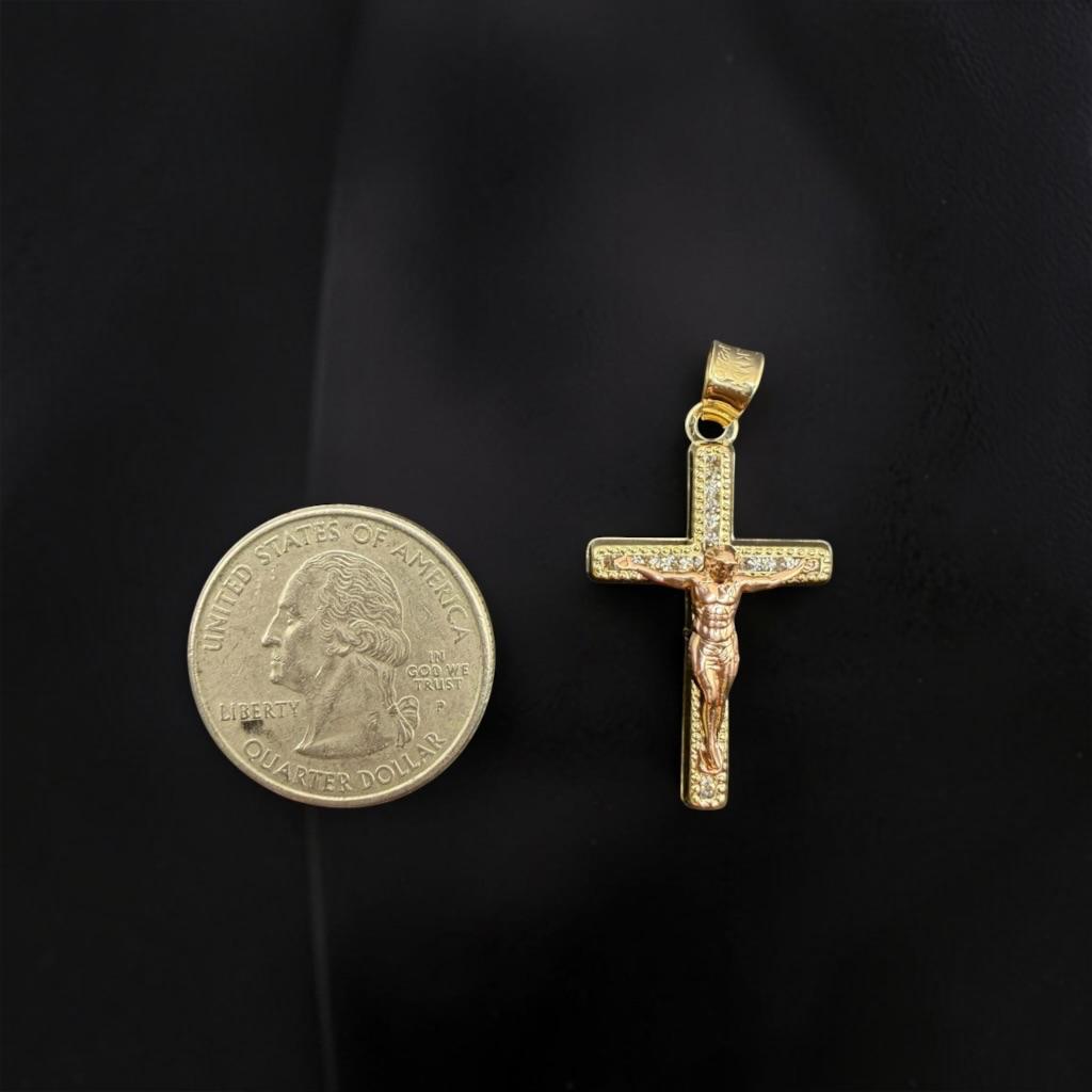 CRUCIFIJO EN ORO 14 K
