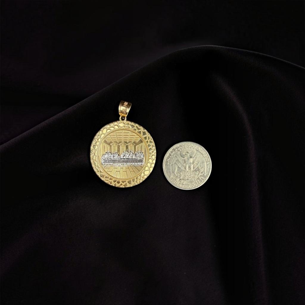 DIJE SANTA CENA EN ORO 14 K