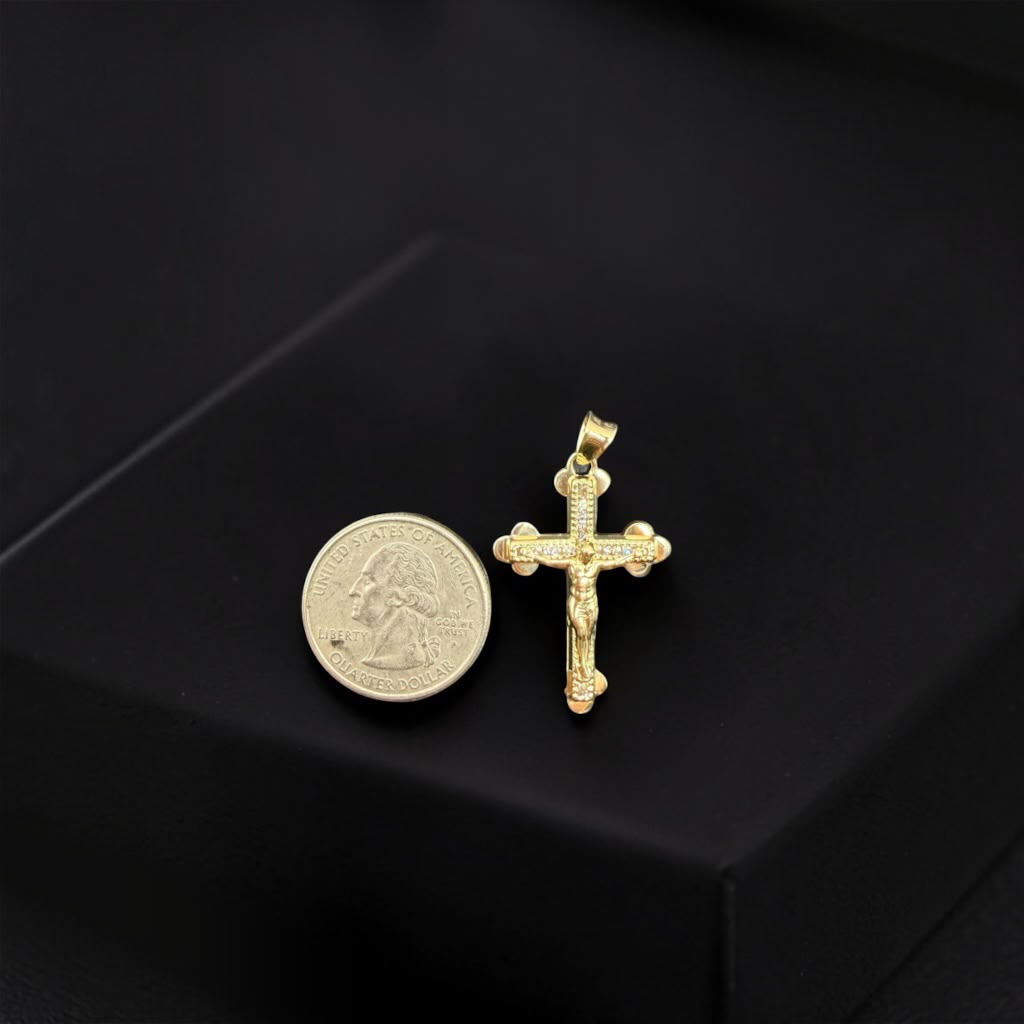 CRUCIFIJO EN ORO 14 K