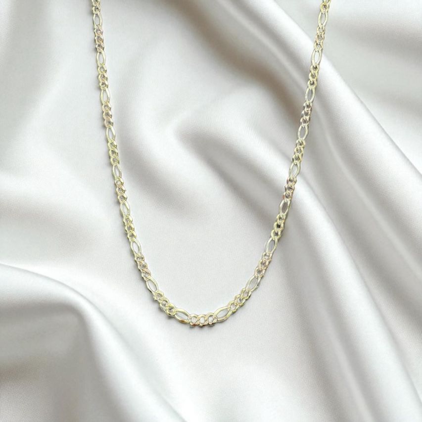 CADENA FIGARO ORO MEXICANO 14 K