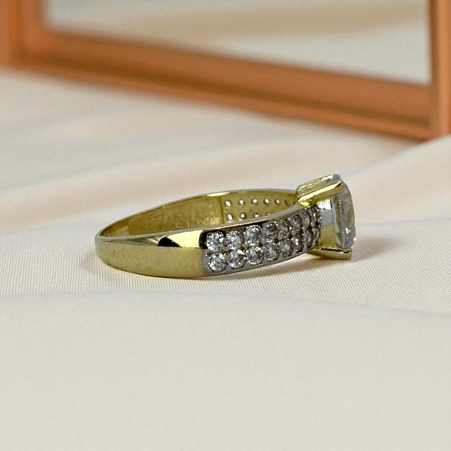 ANILLO DE COMPROMISO EN ORO MEXICANO 10 K