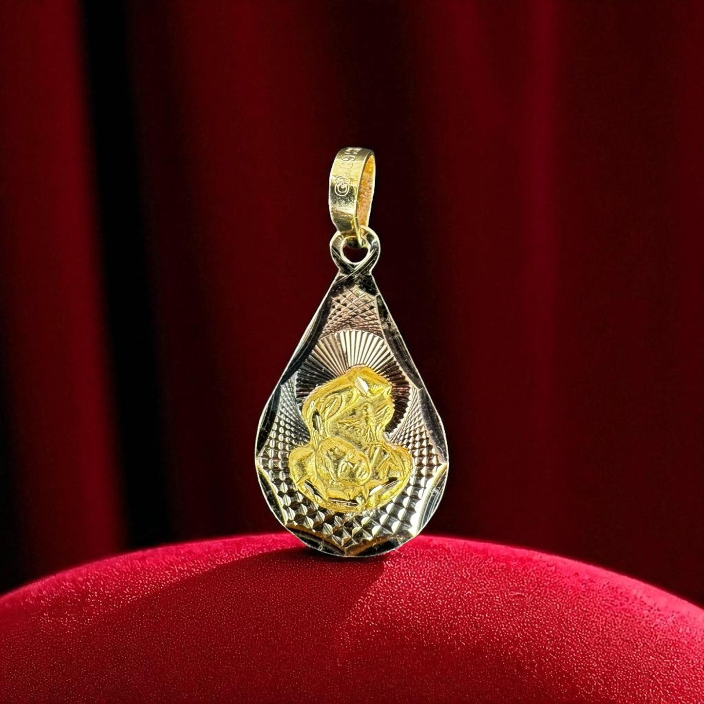 10K MEXICAN GOLD BAPTISM MEDALS