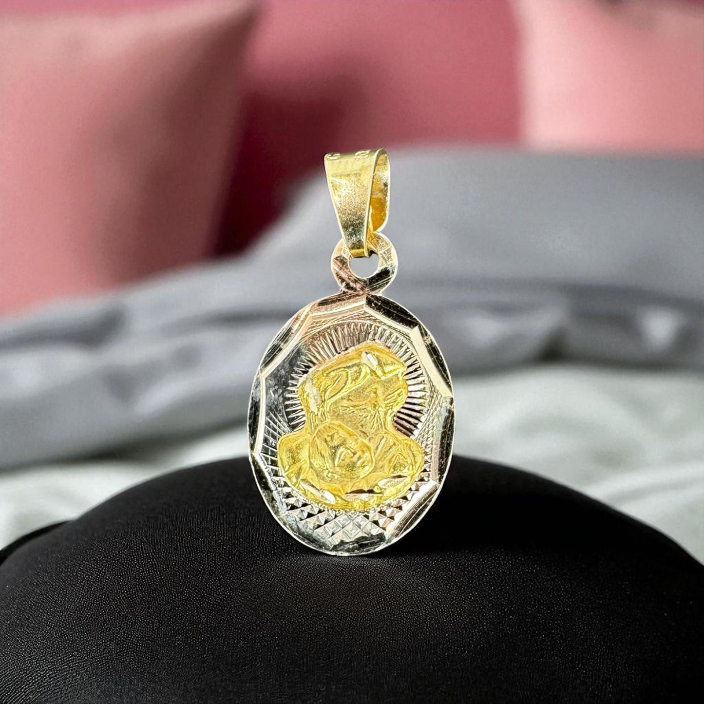 MEDALLAS PARA BAUTIZO EN ORO MEXICANO 10 K