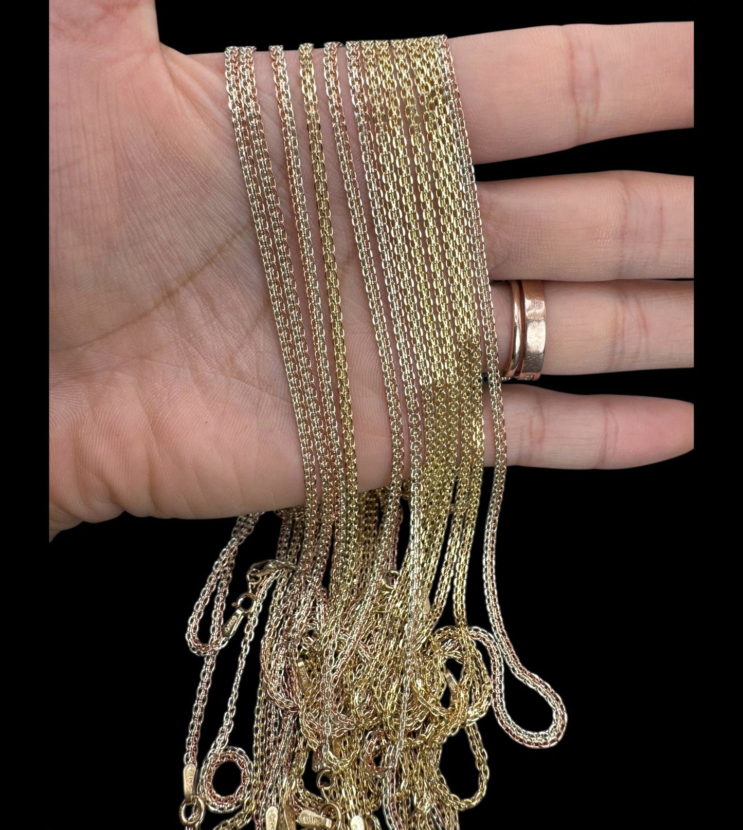 CADENA BISMA EN ORO AMARILLO 10 K