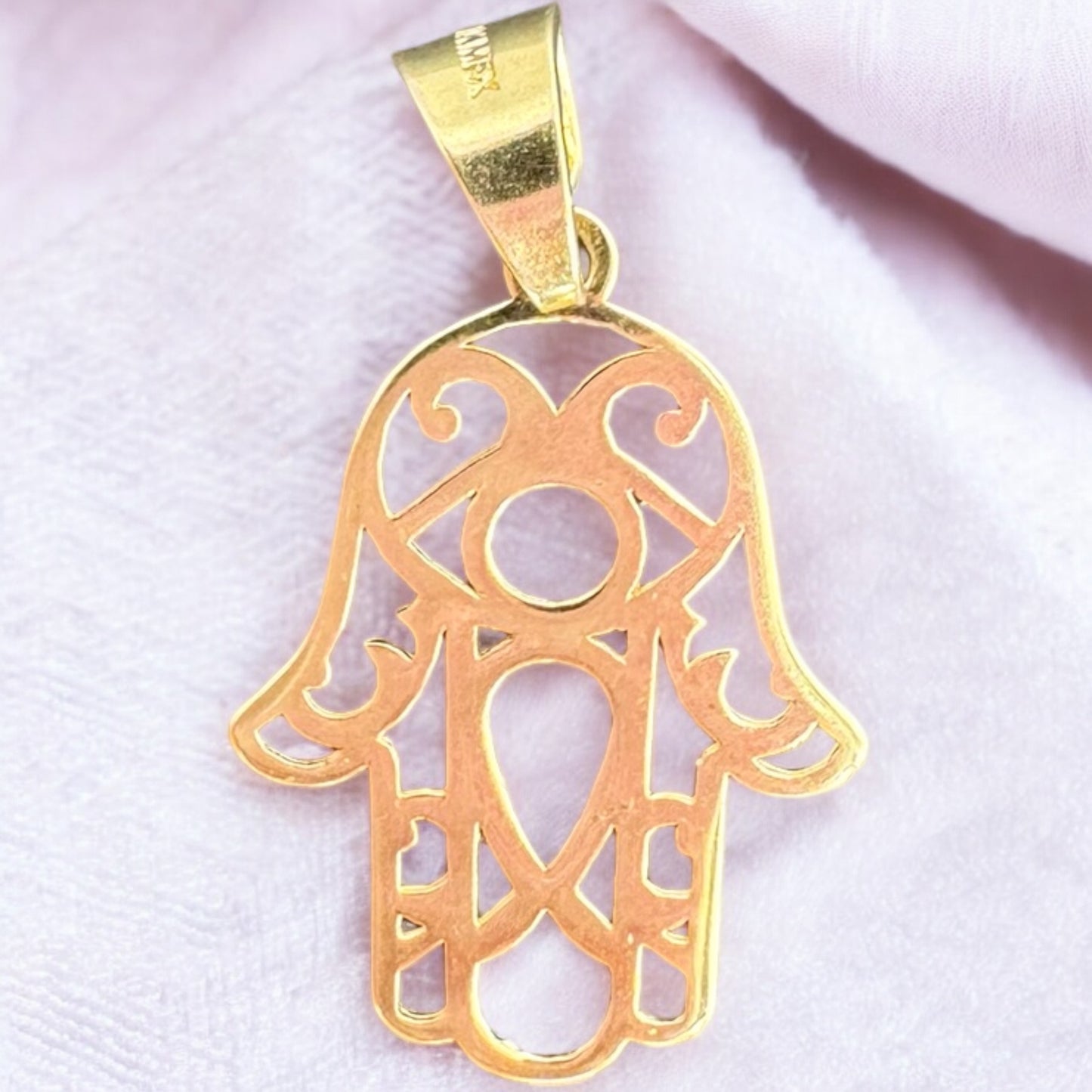 DIJE MANO DE FATIMA EN ORO MEXICANO 10 K