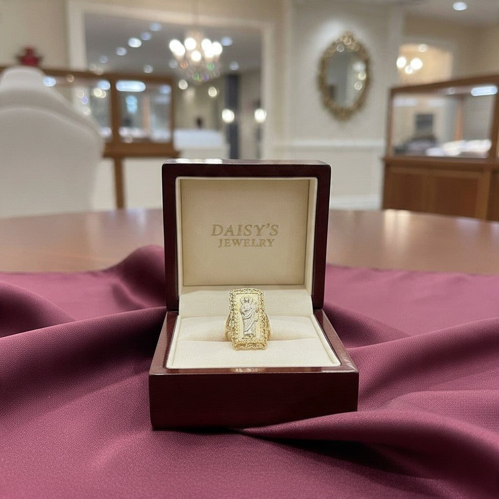 ANILLO DE SAN JUDAS EN ORO 14 K
