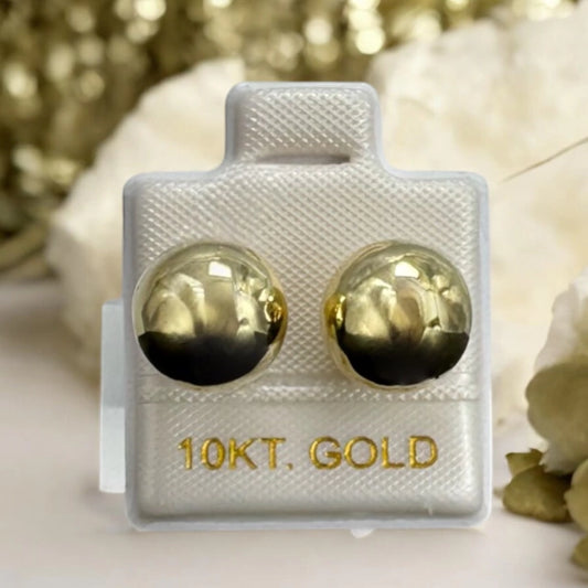 ARETE/ BROQUEL BOLA EN ORO MEX. 10 K