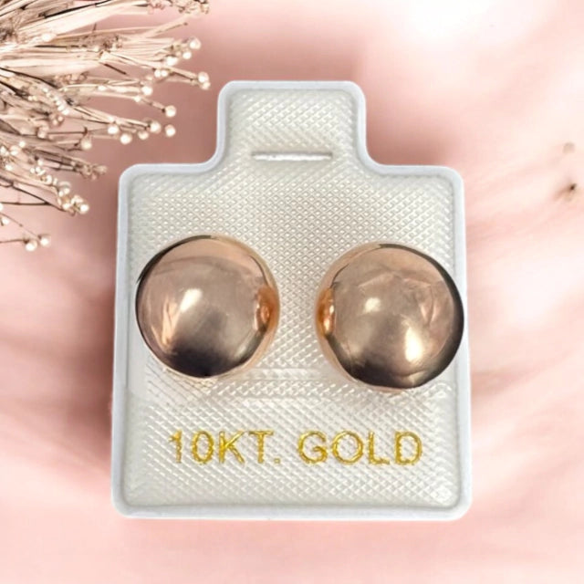 ARETE/BROQUEL BOLA EN ORO MEX. 10 K