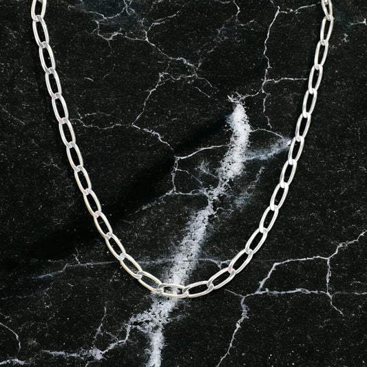 CADENA SEMILLA DE MELON EN PLATA MEXICANA .925