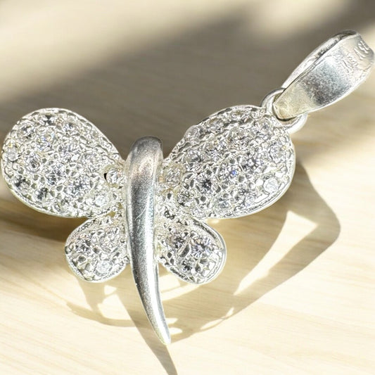 DIJE MARIPOSA EN PLATA MEXICANA .925