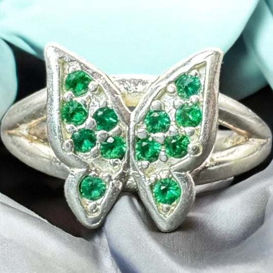 ANILLO MARIPOSA PARA DAMA EN PLATA MEXICANA .925
