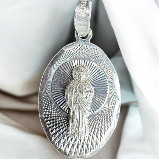 MEDALLA DE SAN JUDAS EN PLATA .925