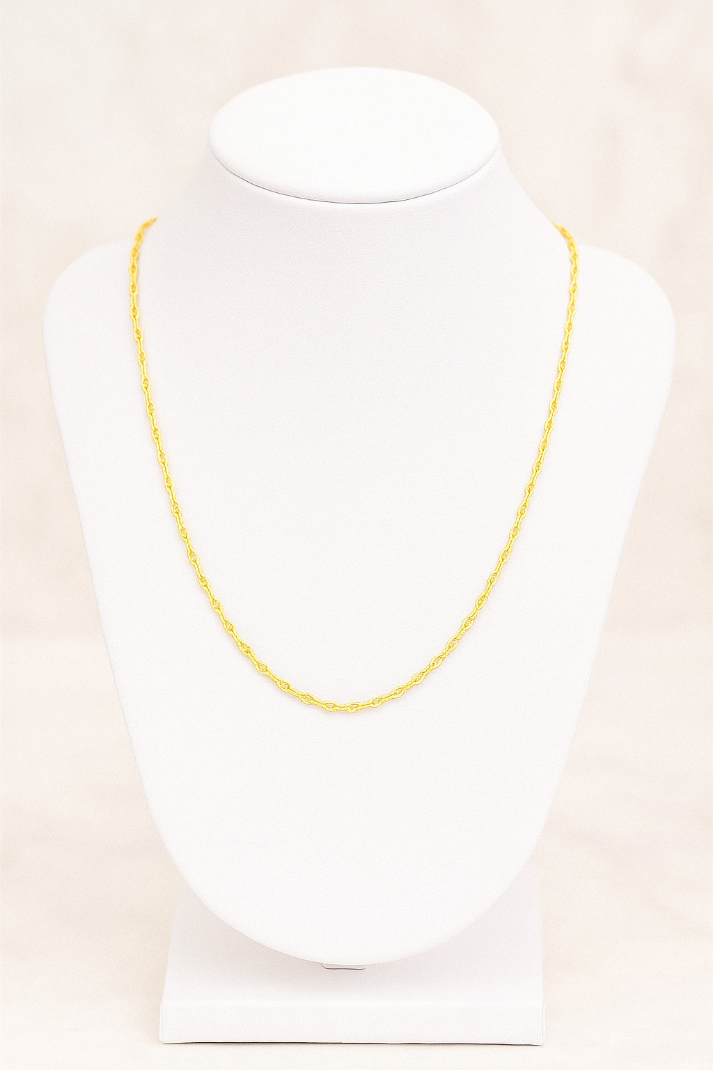 CADENA TORCIDA EN ORO MEXICANO 10 K